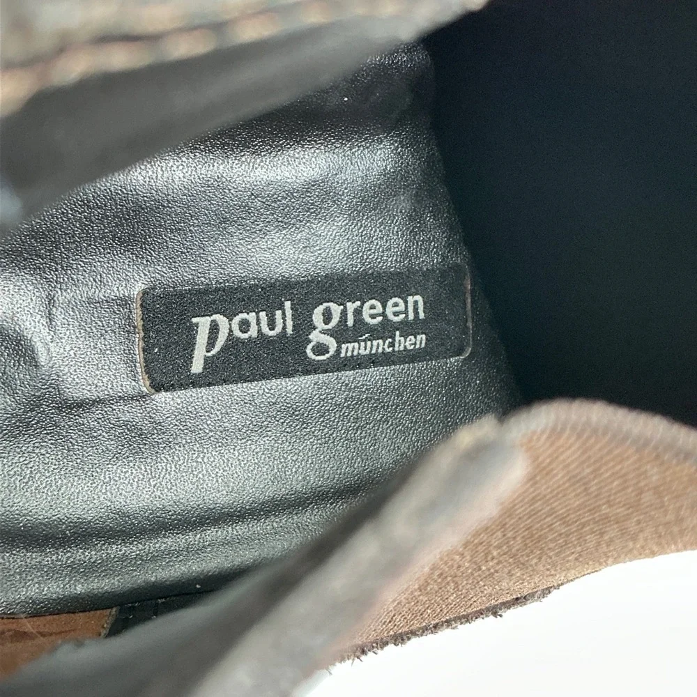 Paul Green Size 6.5 US 9 Munchen Brown Suede Chelsea Ankle Boots